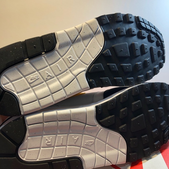 Nike Air Max 1 White University Gold Black size 10.5 Men's Women’s 12 “Batman” - Picture 11 of 15